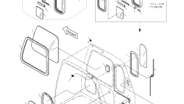 Стекло 2903-1242 Komatsu