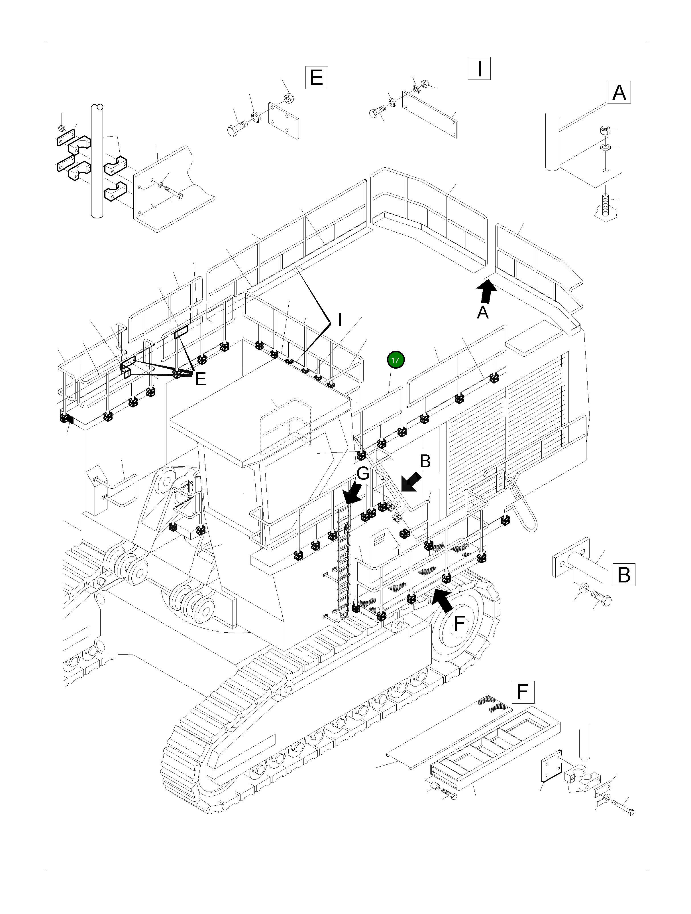 Рельс 945 648 40 Komatsu