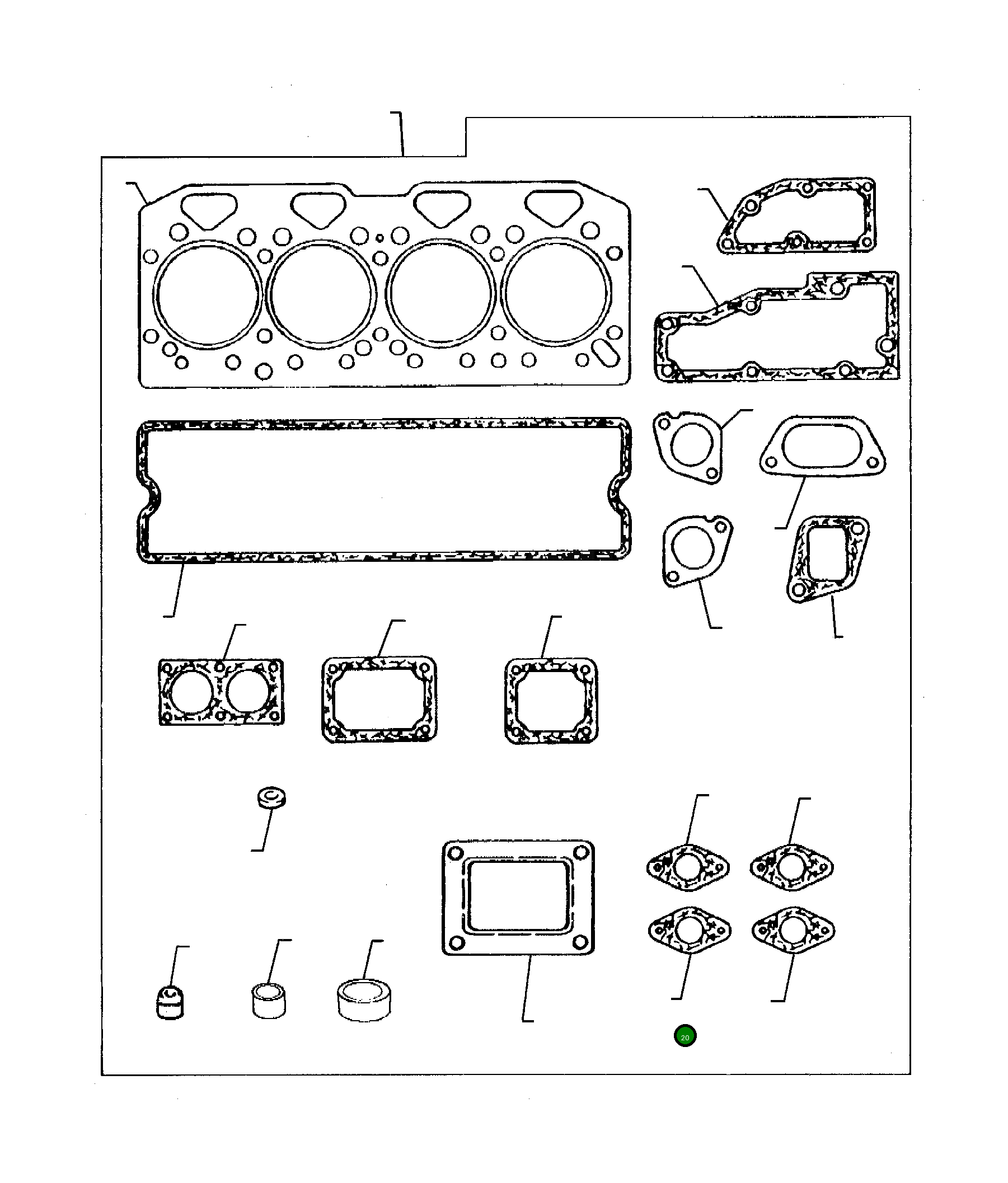 Прокладка P3683D006 Komatsu