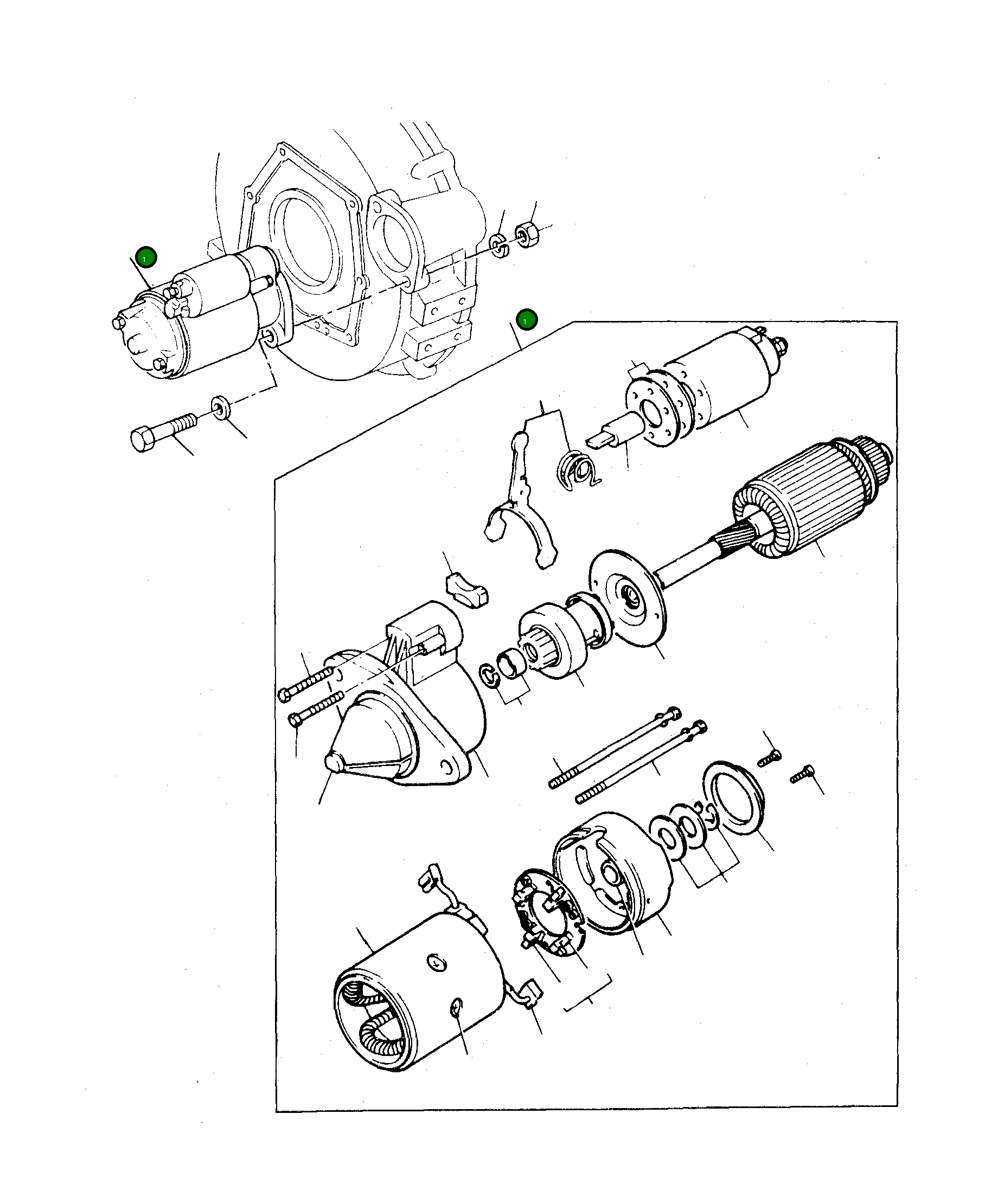 Стартер PKP000266 Komatsu