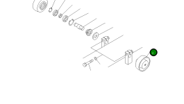 Поддерживающий каток TN08601-24100 Komatsu