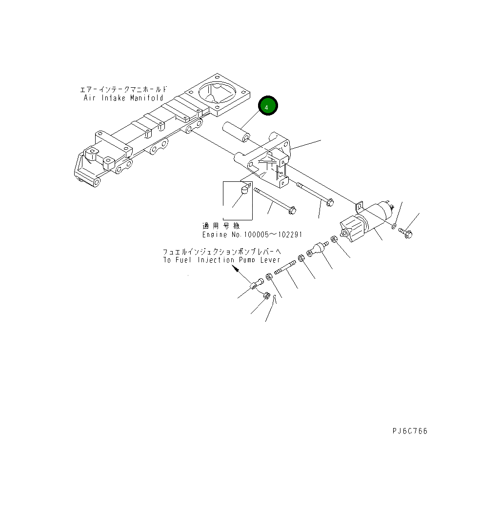 Проставка 6204-81-9560 Komatsu