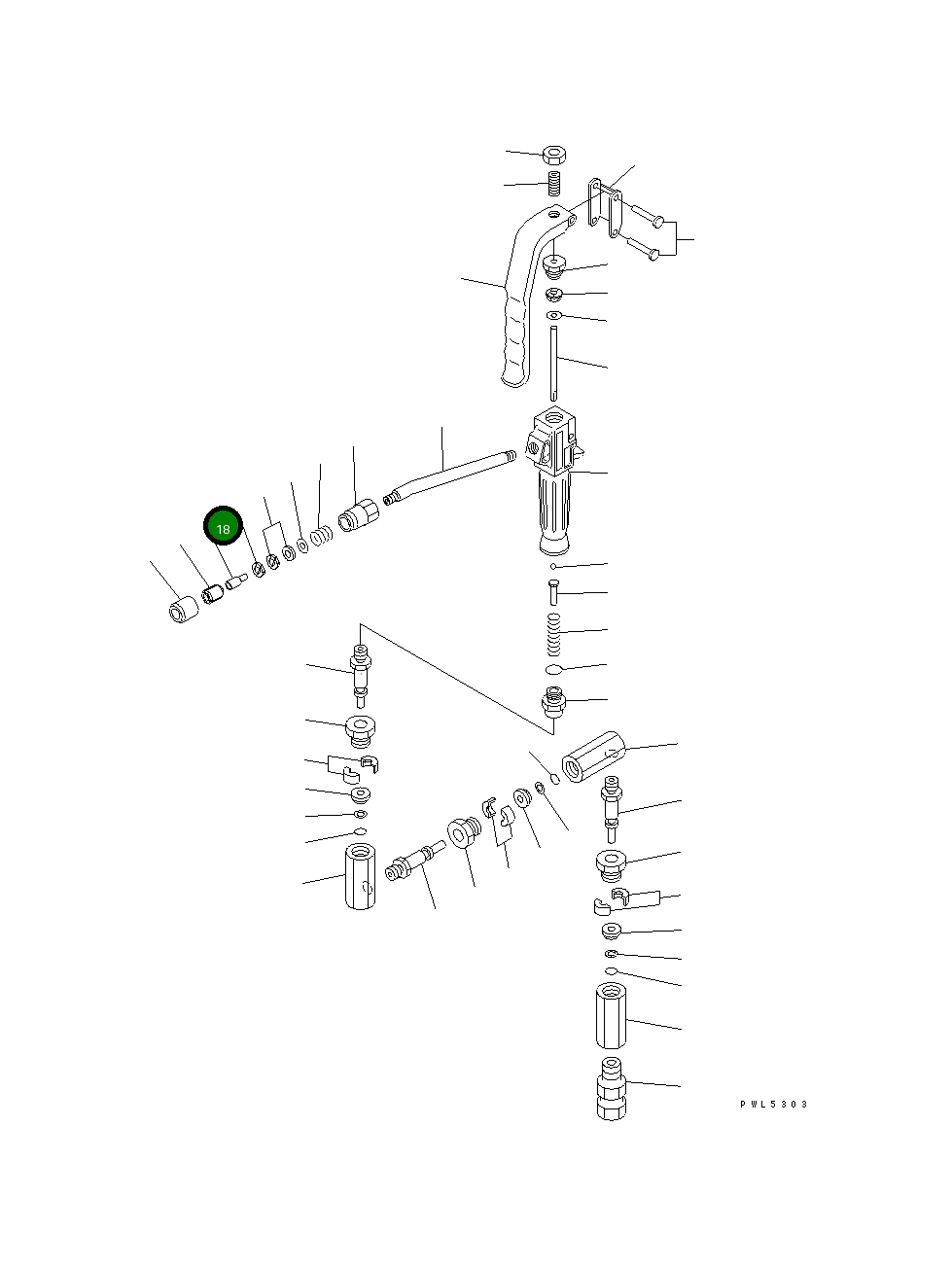 Распылитель YU702451 Komatsu