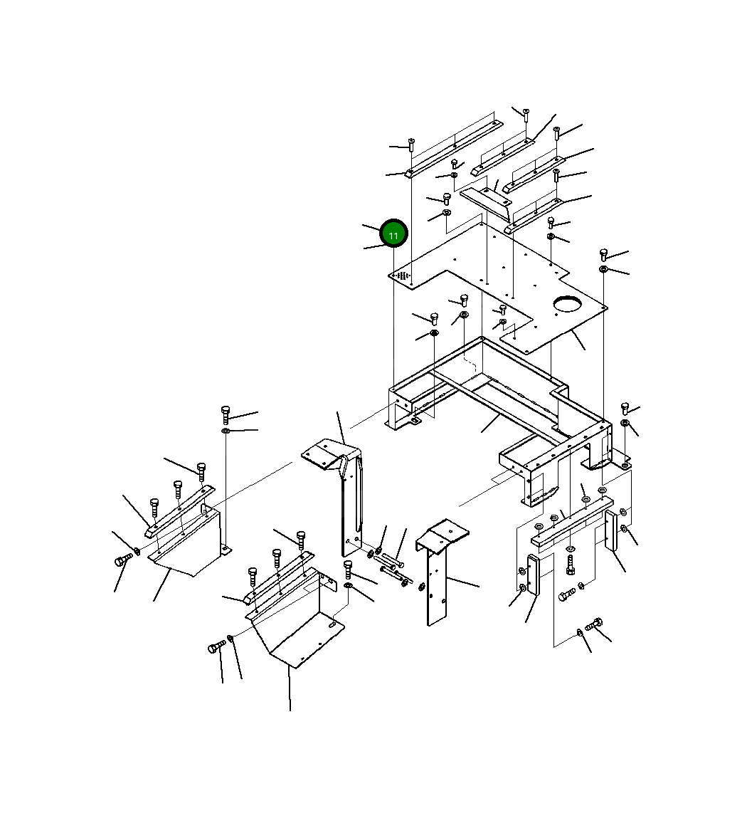 Пластина 20Y-54-B2280 Komatsu