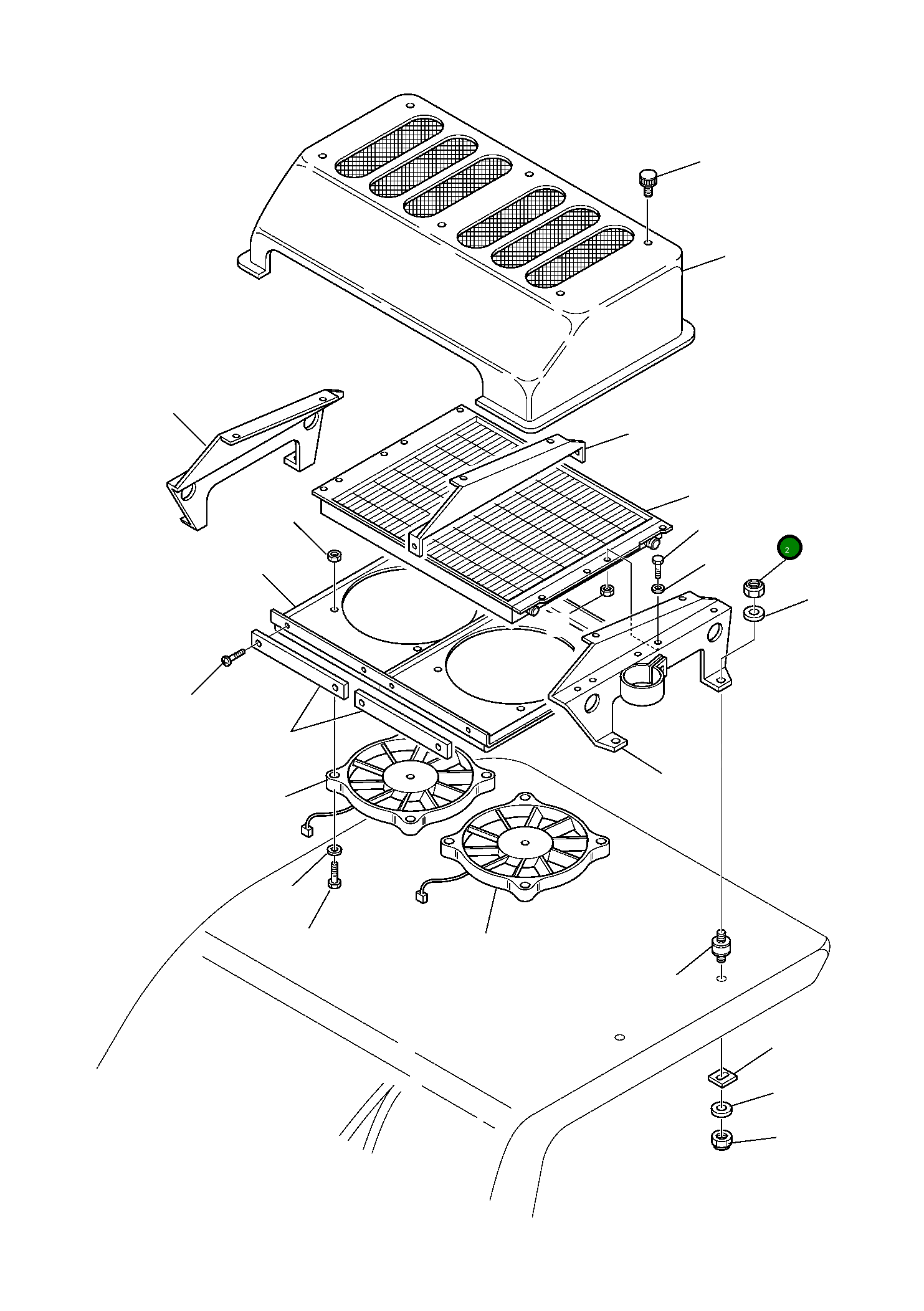 Радиатор 22E-979-1511 Komatsu