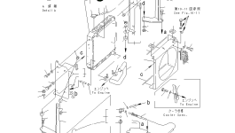Радиатор YM172187-13900 Komatsu