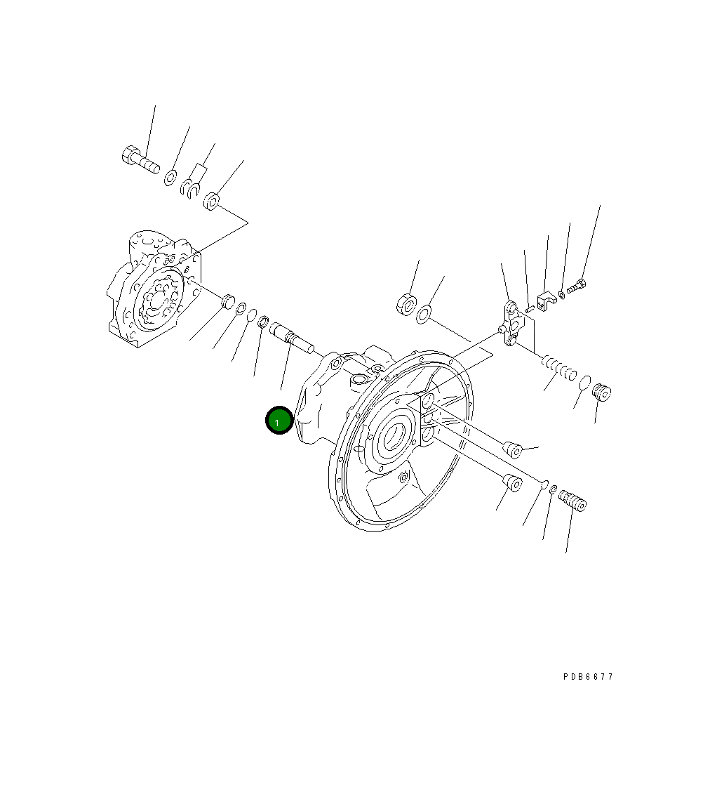 Поршень 708-1L-24110 Komatsu
