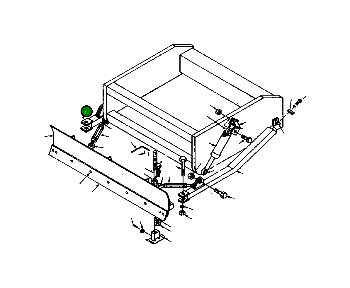 Правая сварная балка 160 339 Komatsu