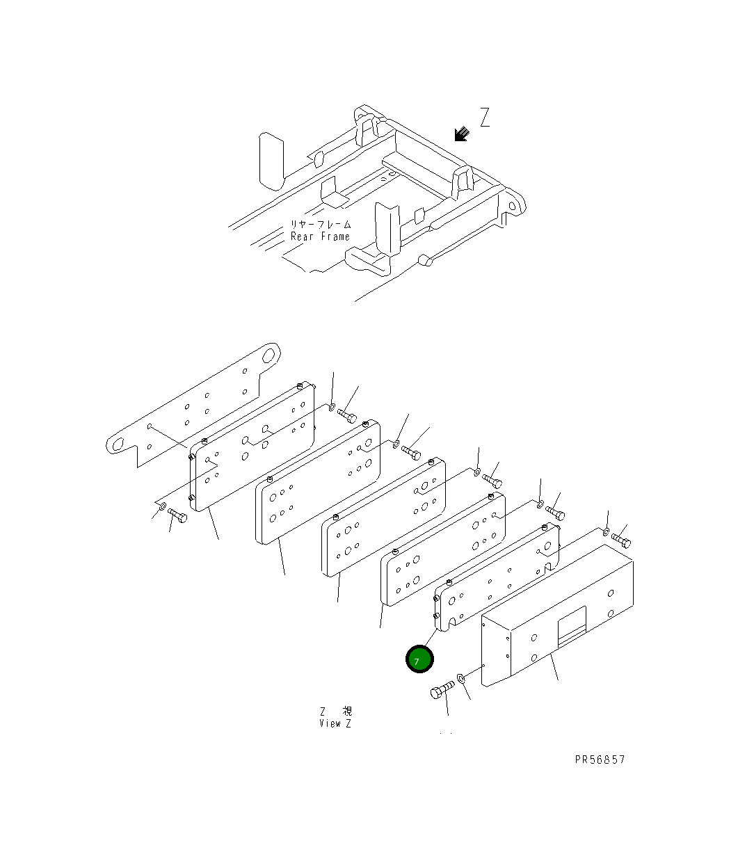 Пластина 23B-46-19650 Komatsu