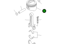 Поршень HD13101ZA0000 Komatsu