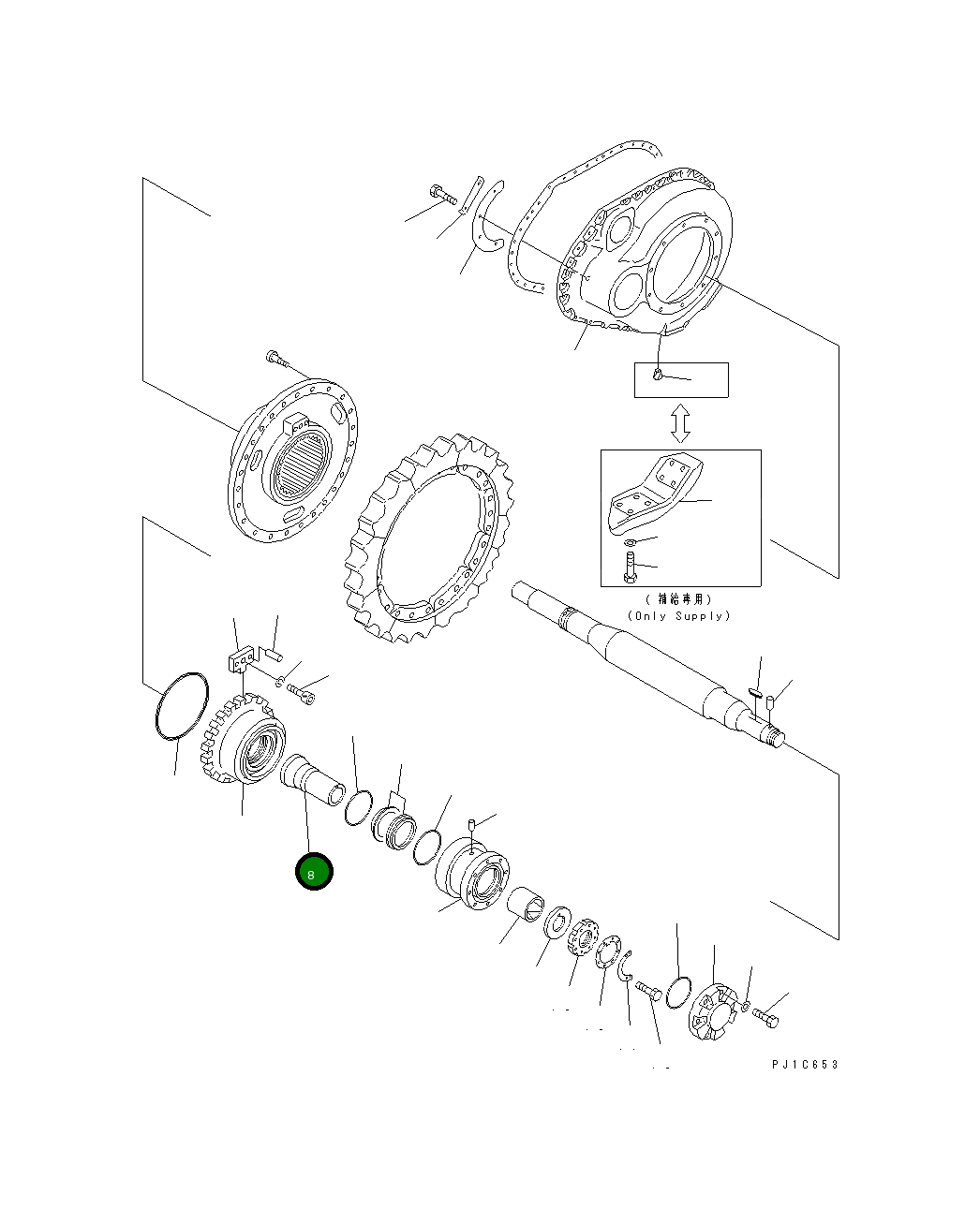 Проставка 154-27-12352 Komatsu