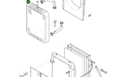 Радиатор 13E41000 Komatsu