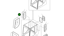 Стекло 21T-54-66820 Komatsu