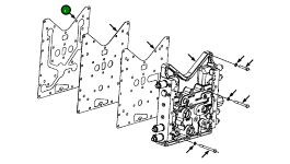 Прокладка 1437 749 H1 Komatsu