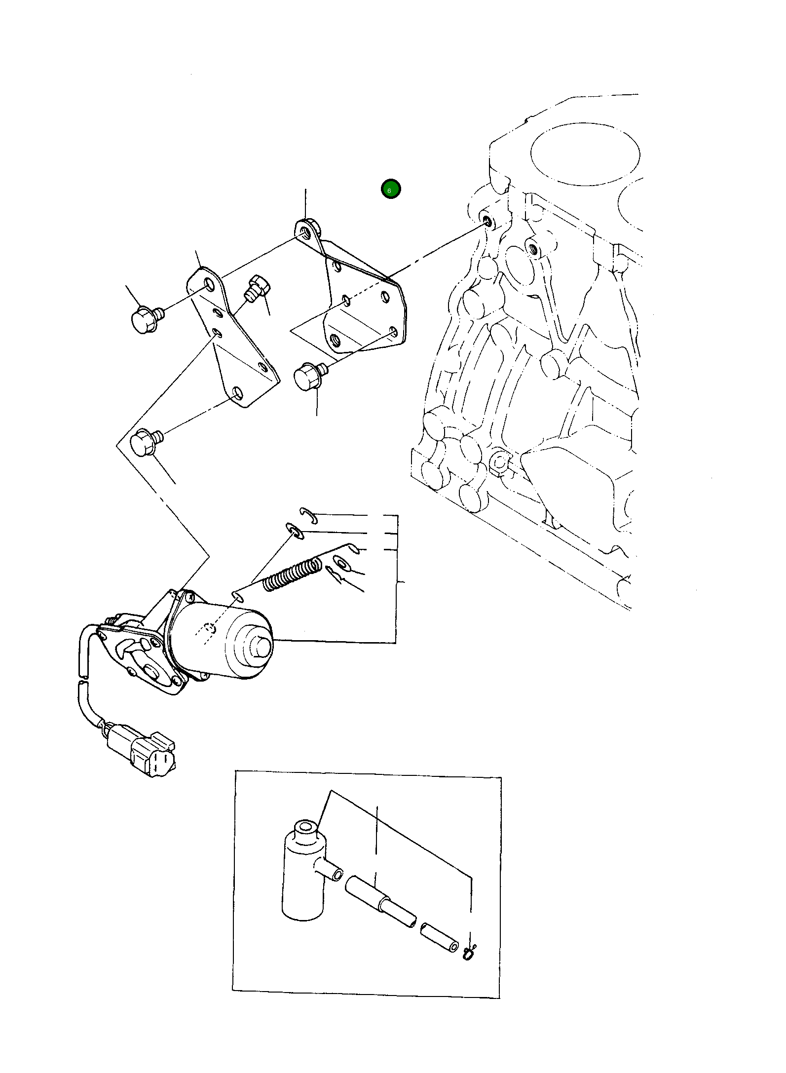 Педаль YMR000129 Komatsu
