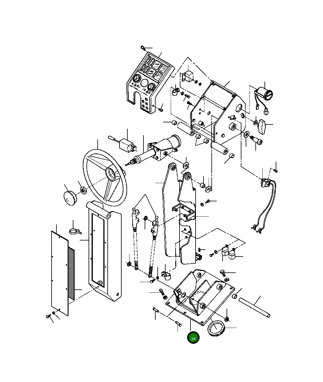 Сварное основание 1281 477 H91 Komatsu
