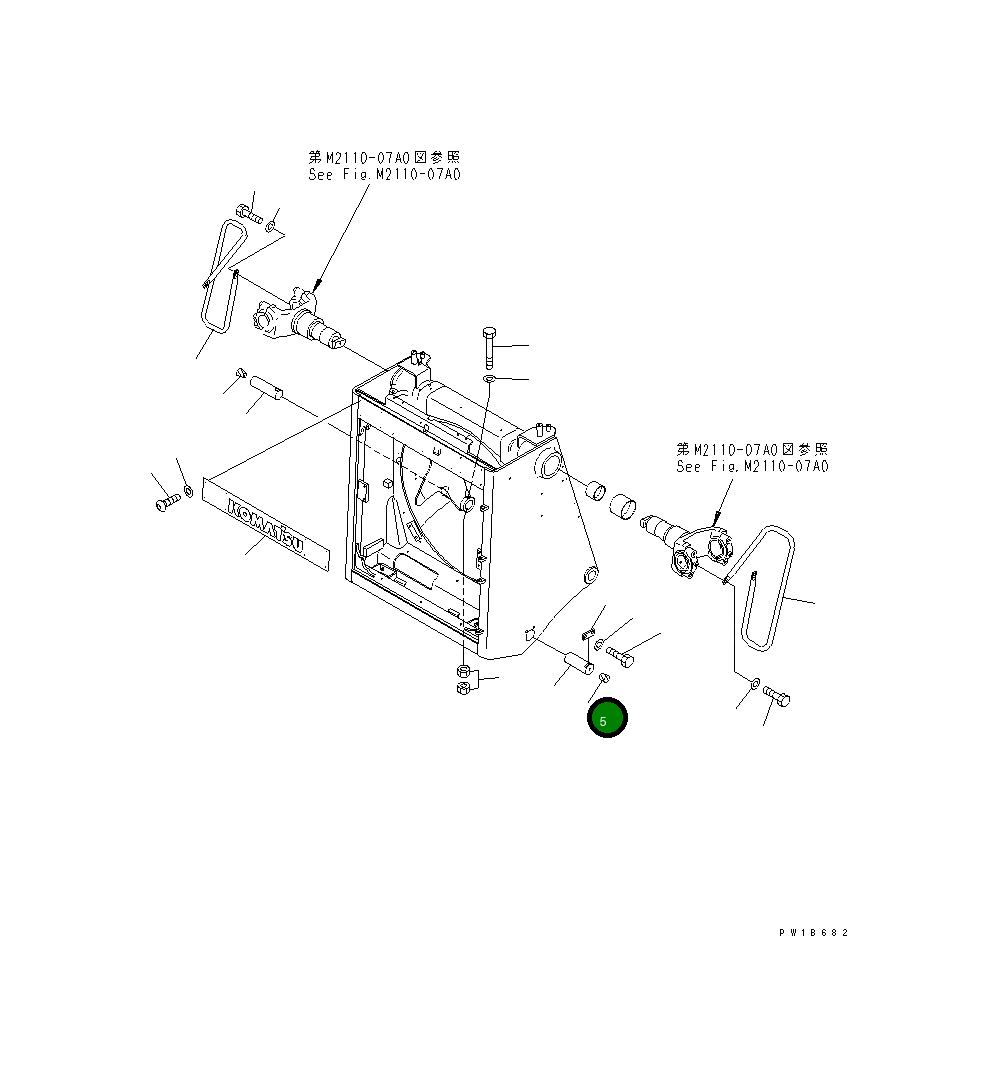 Пробка 07049-02430 Komatsu