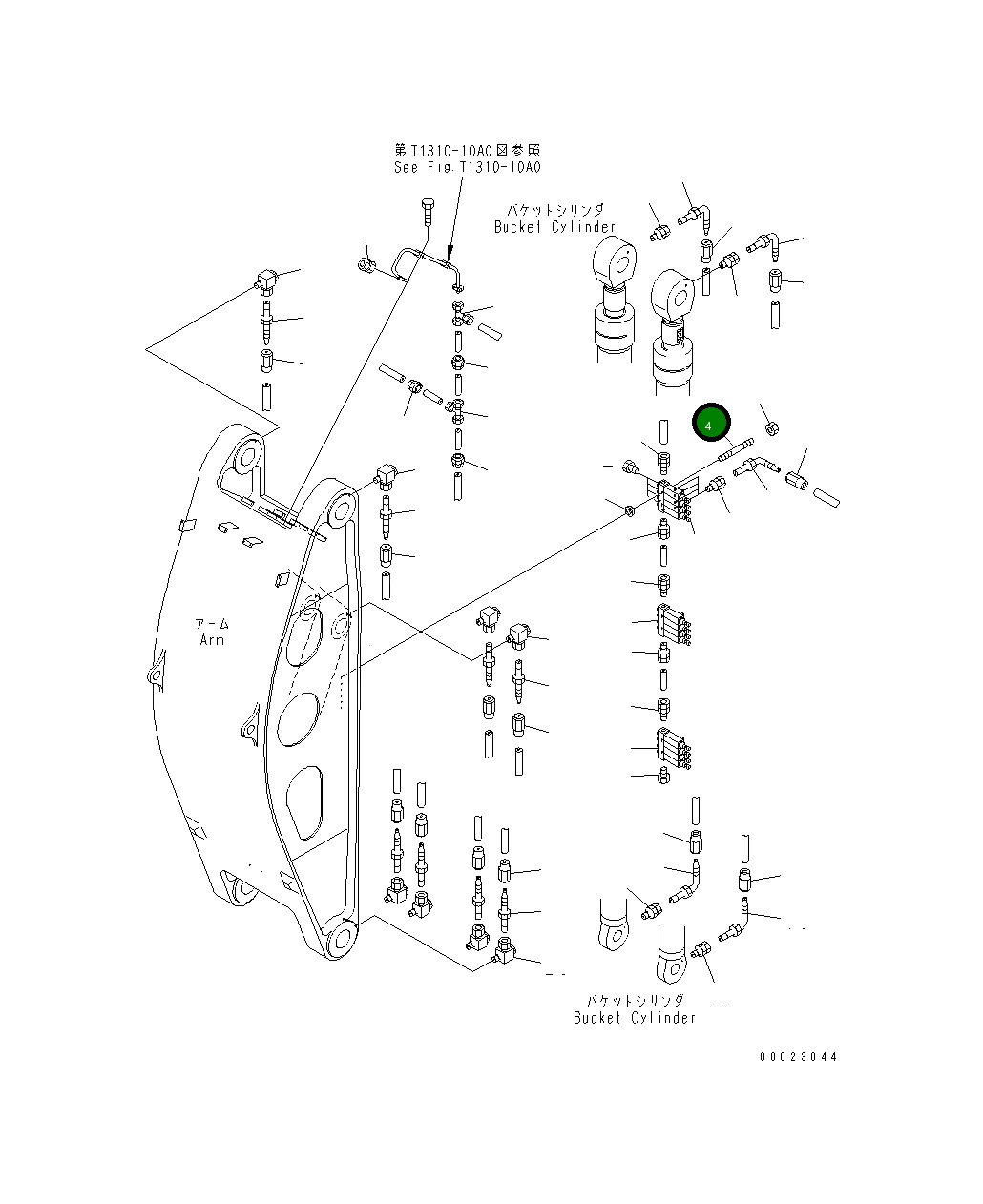 Палец DM51156598 Komatsu