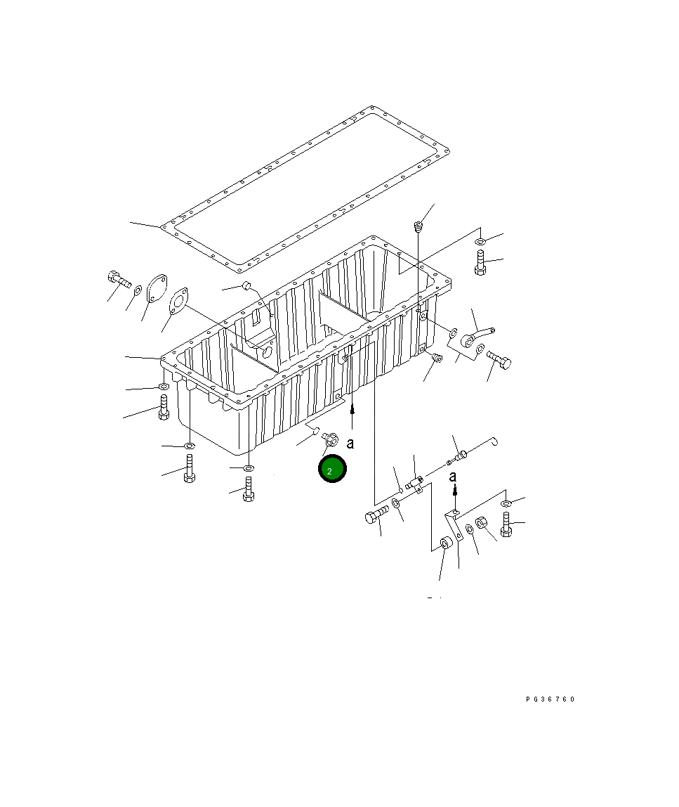 Пробка 07044-12414 Komatsu