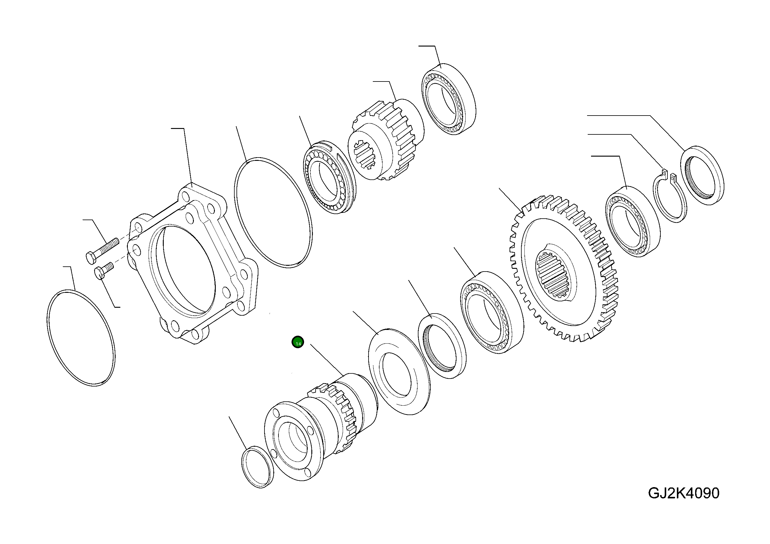 Приводной вал 42W-23-H0P72 Komatsu