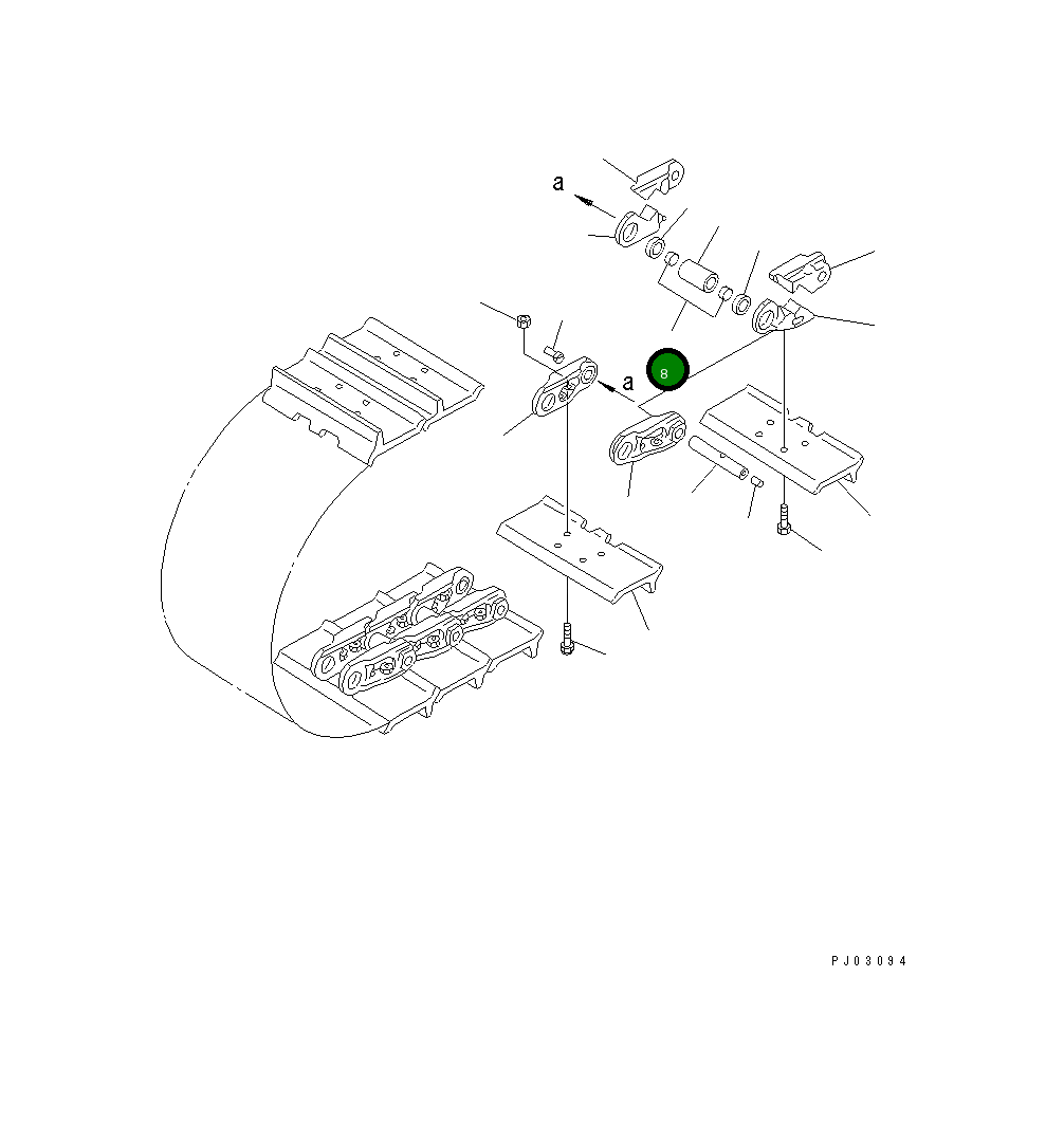 Проставка 101-32-14190 Komatsu
