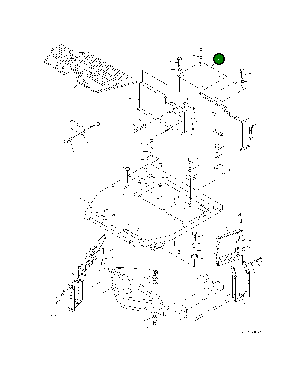 Пластина 23E-54-11810 Komatsu