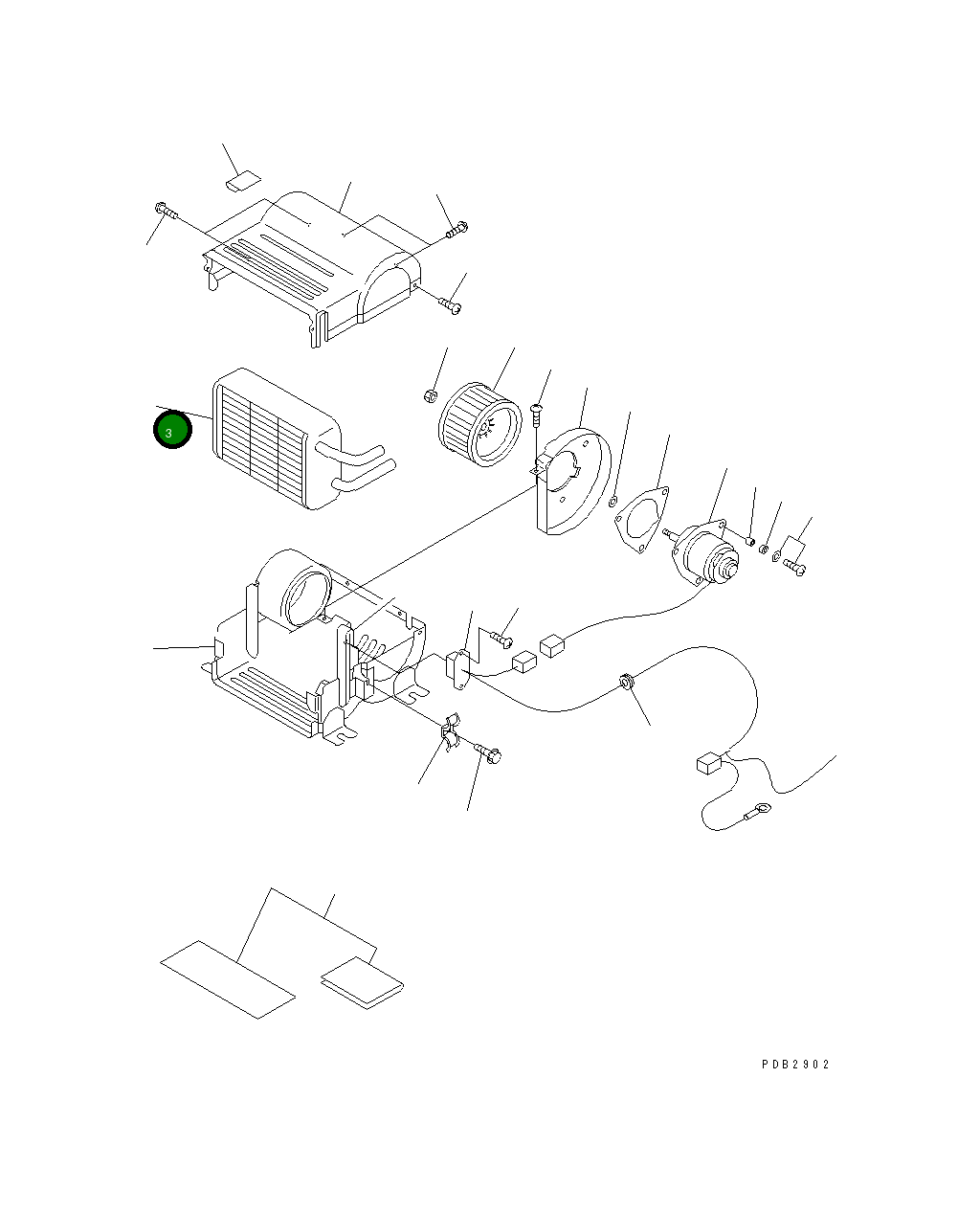 Радиатор ND116410-2841 Komatsu