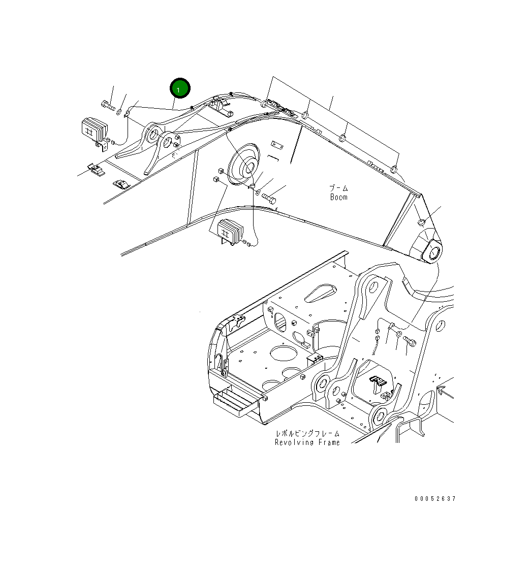 Провод 22U-06-27111 Komatsu