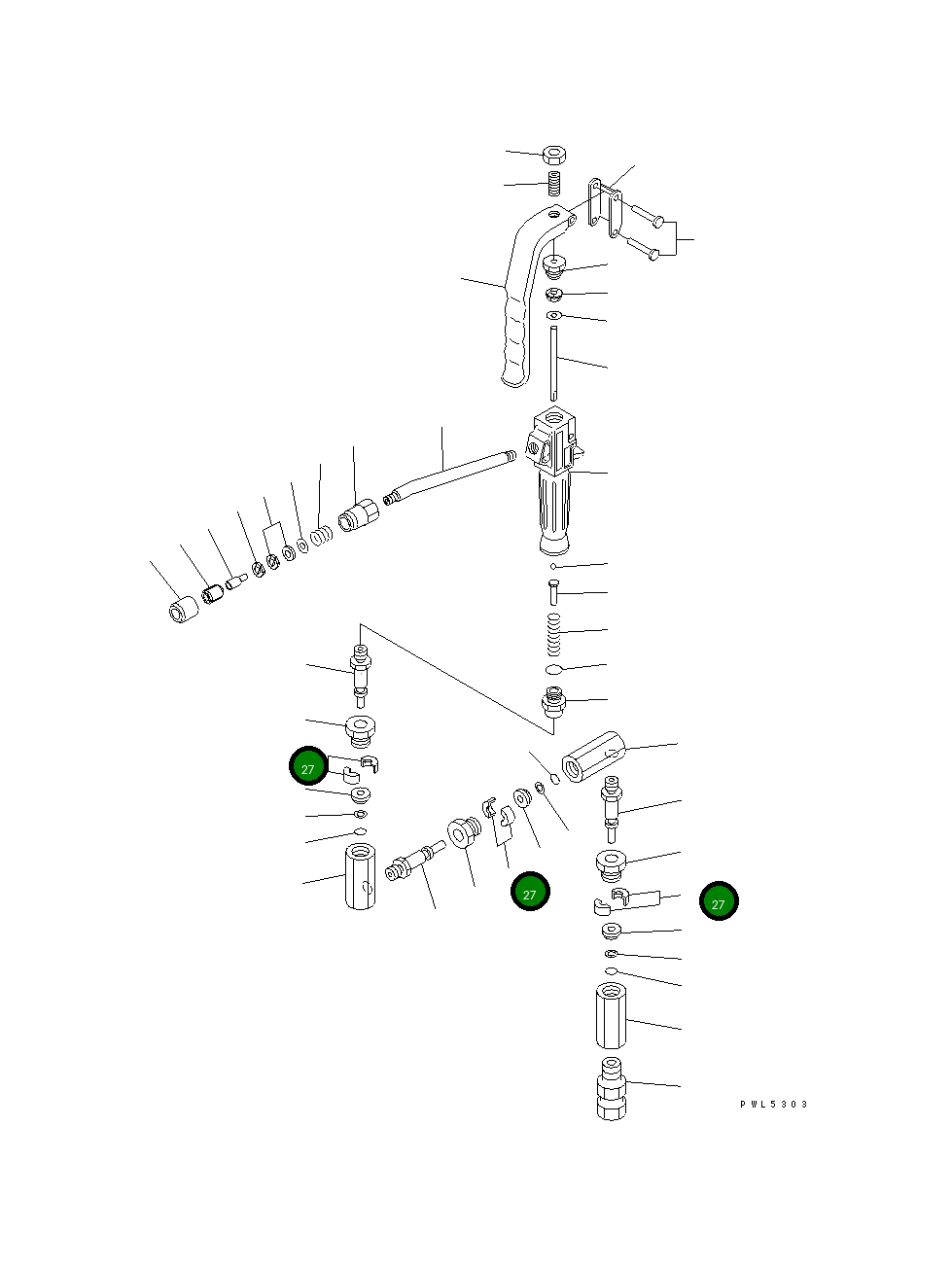 Проставка YU580300 Komatsu