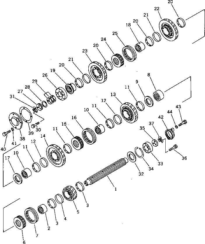 Шестерня 14F-14-87420 Komatsu