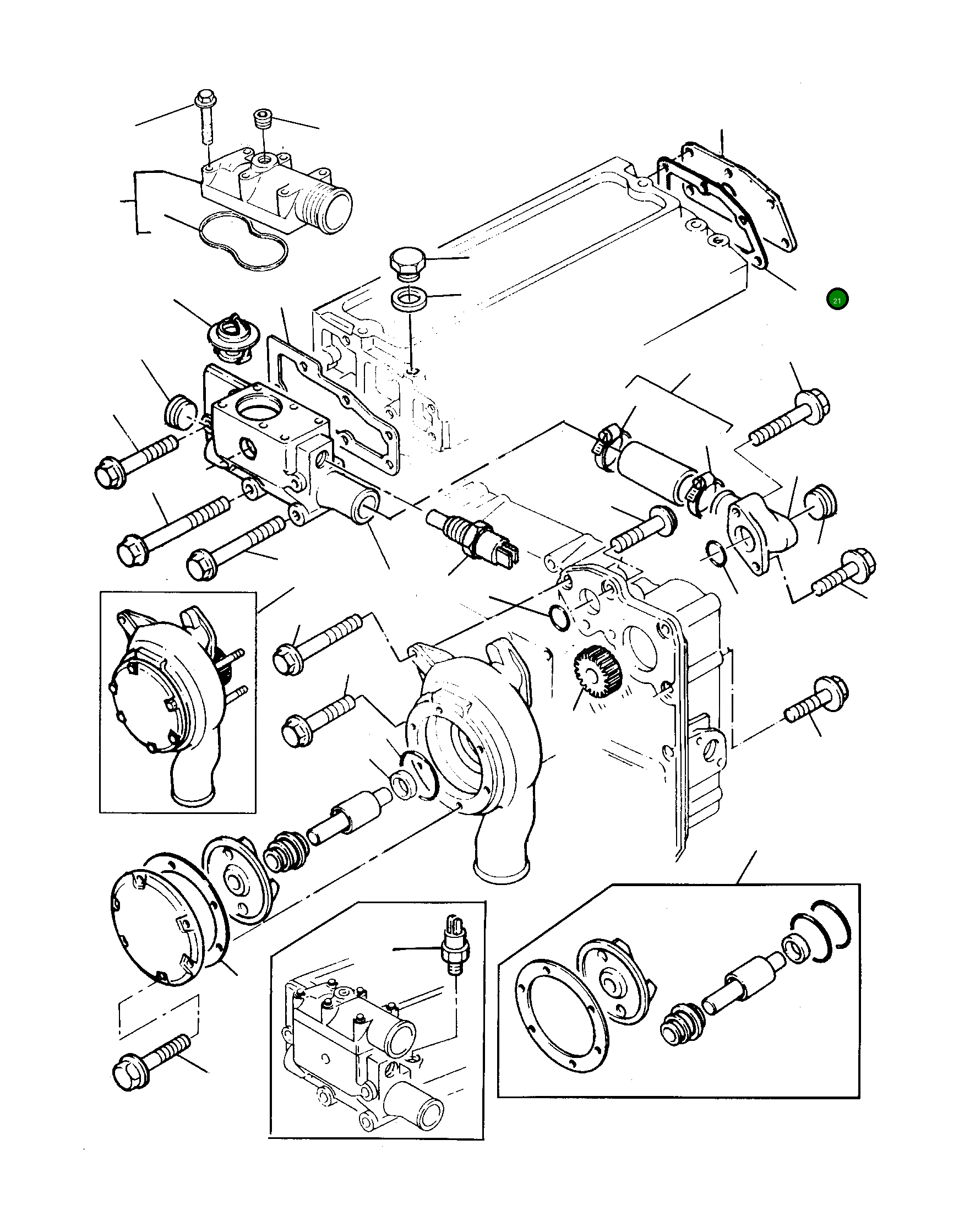 Прокладка P3687M019 Komatsu
