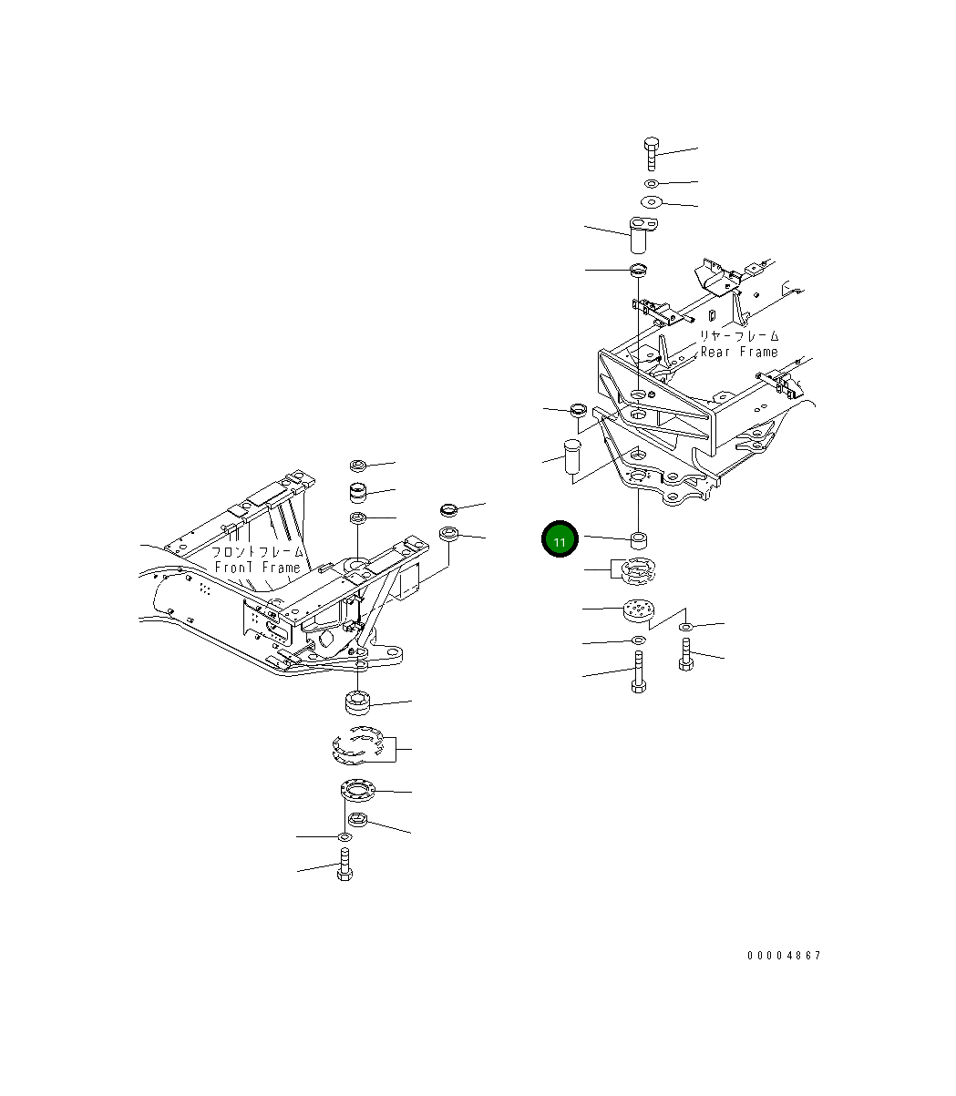 Проставка 424-46-11160 Komatsu