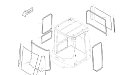 Стекло 4903-1224 Komatsu