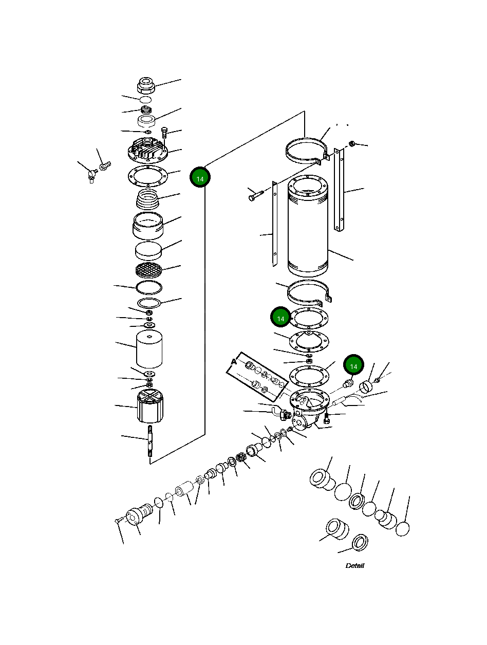 Прокладка VJ8 001 Komatsu