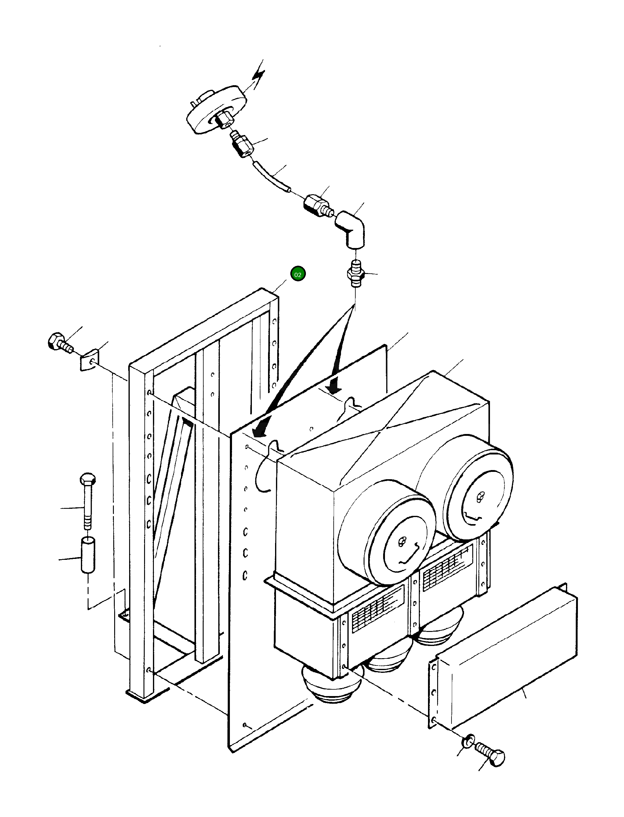 Рама 297 210 40 Komatsu
