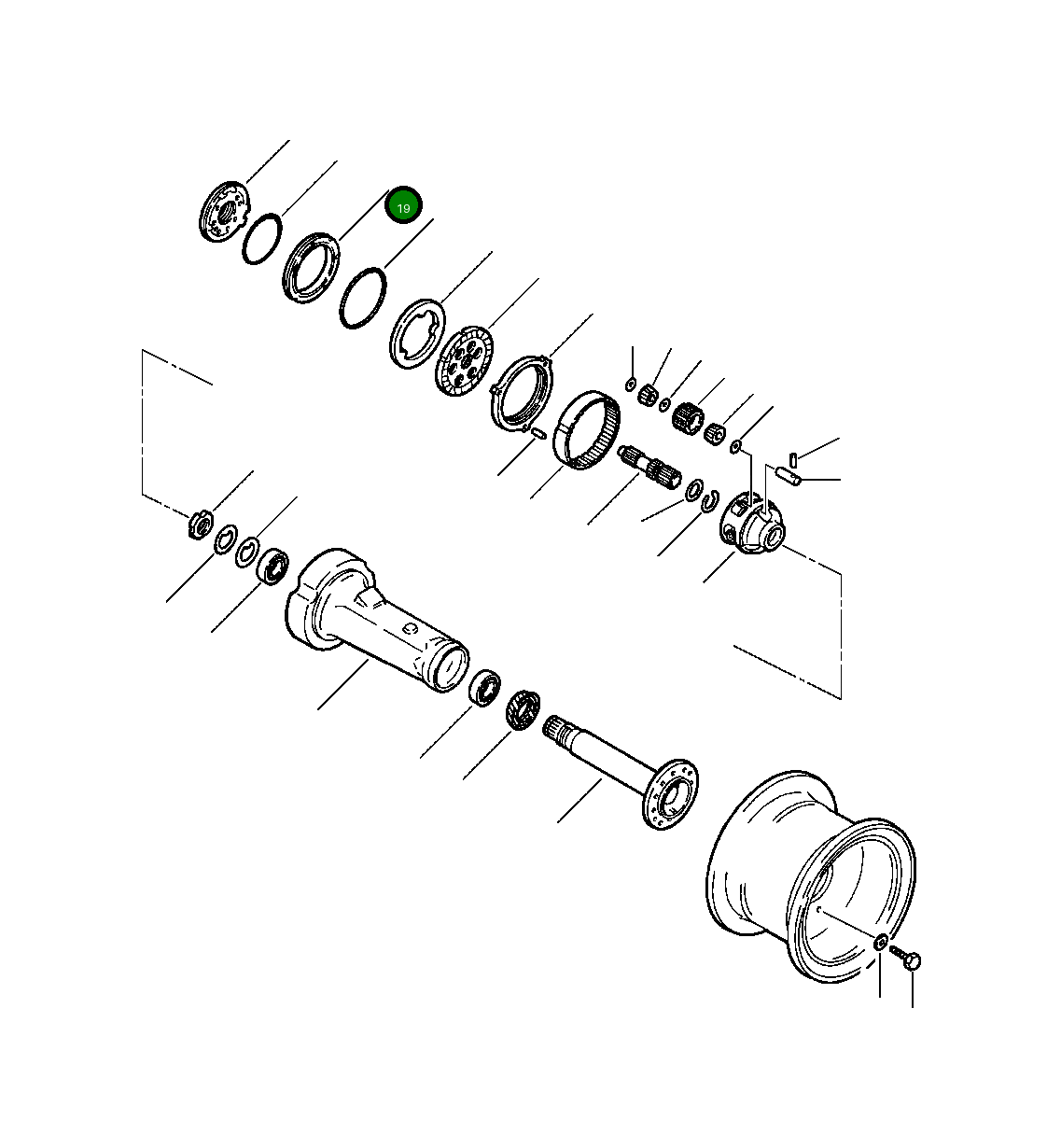 Поршень 1301 727 H1 Komatsu