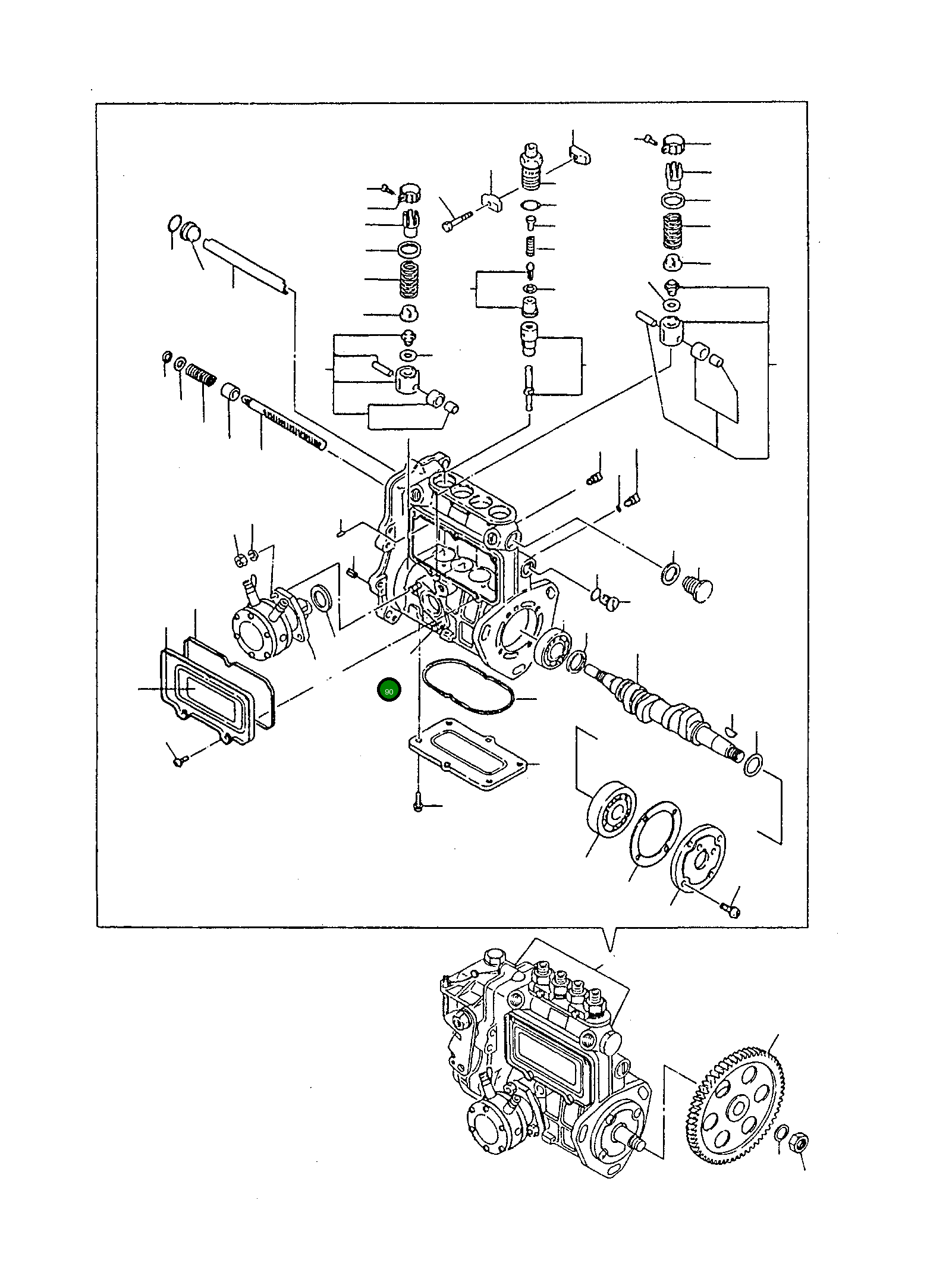 Подкачивающий насос, в сборе YMR000267 Komatsu
