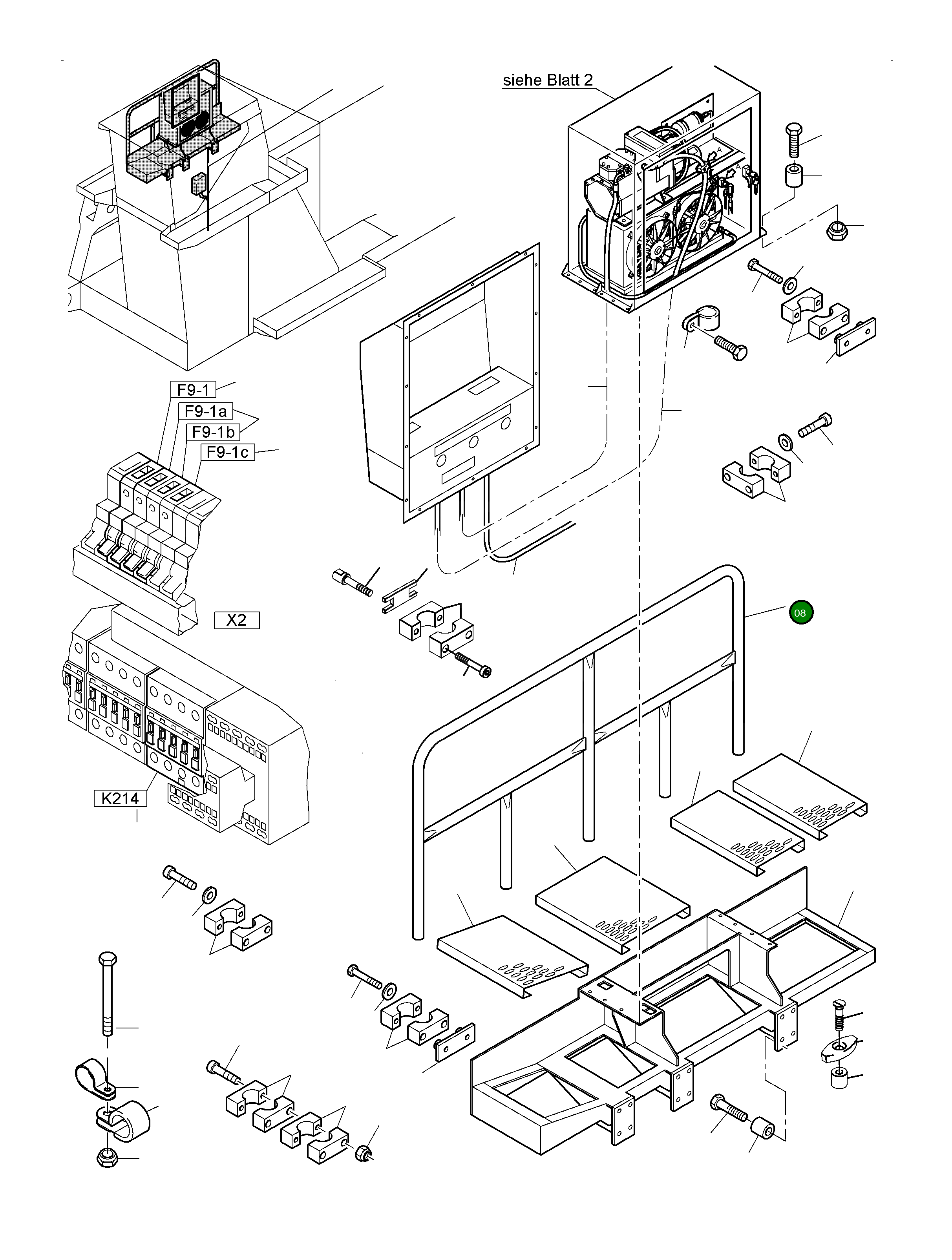 Рельс 954 332 40 Komatsu