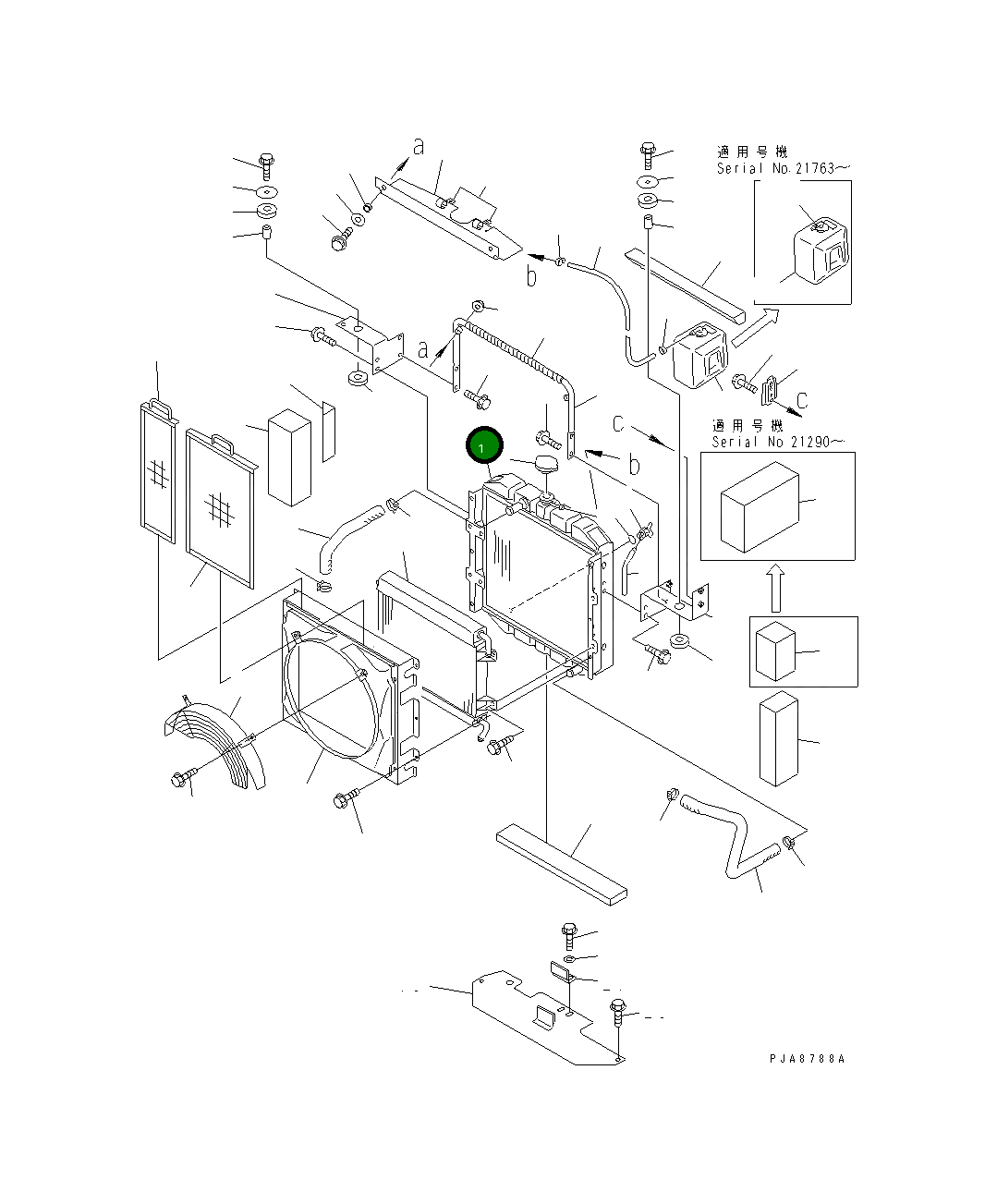 Радиатор 363-03-31111 Komatsu