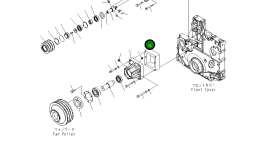 Проставка 6261-61-3610 Komatsu