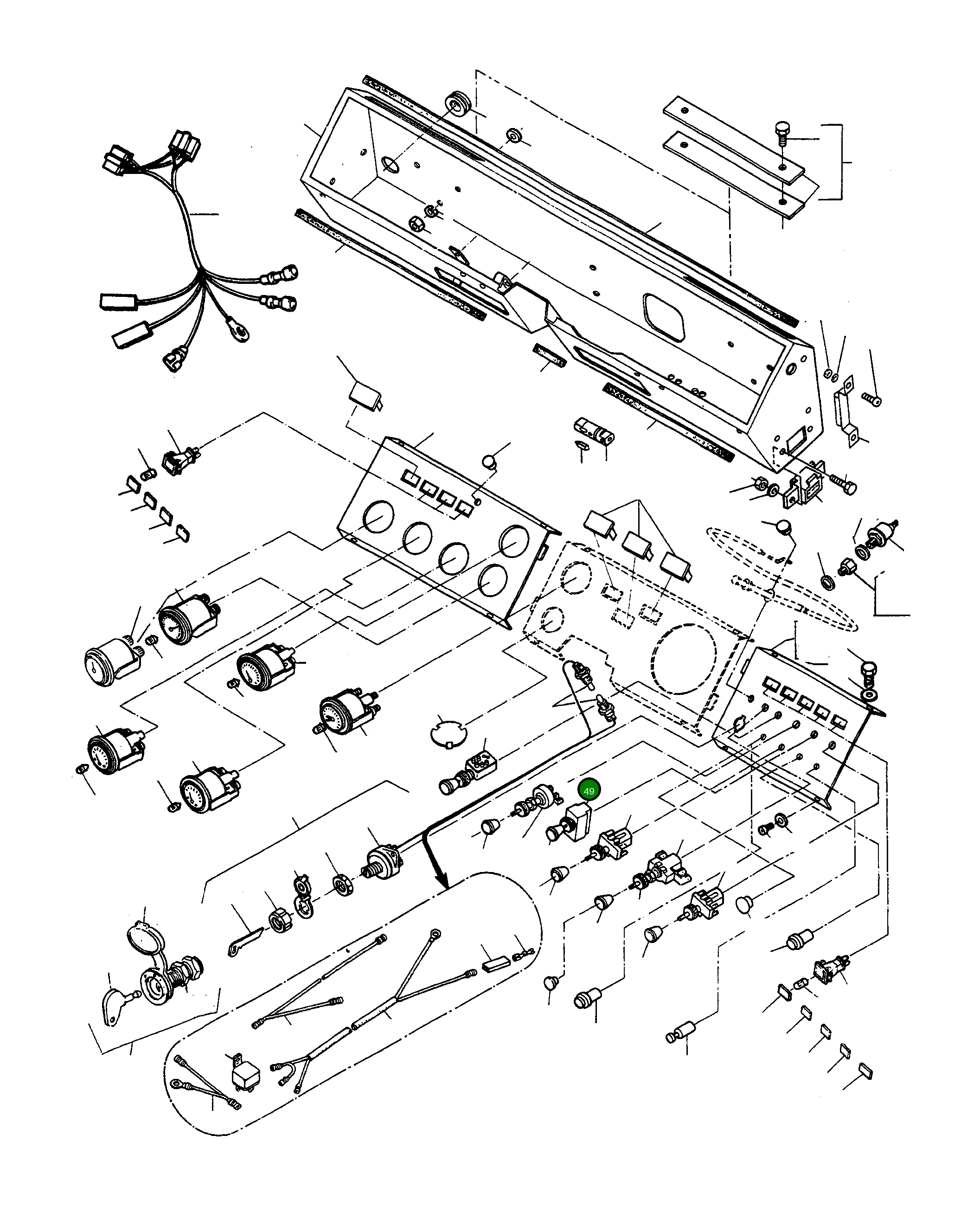Переключатель указателя поворота 2949837M91 Komatsu