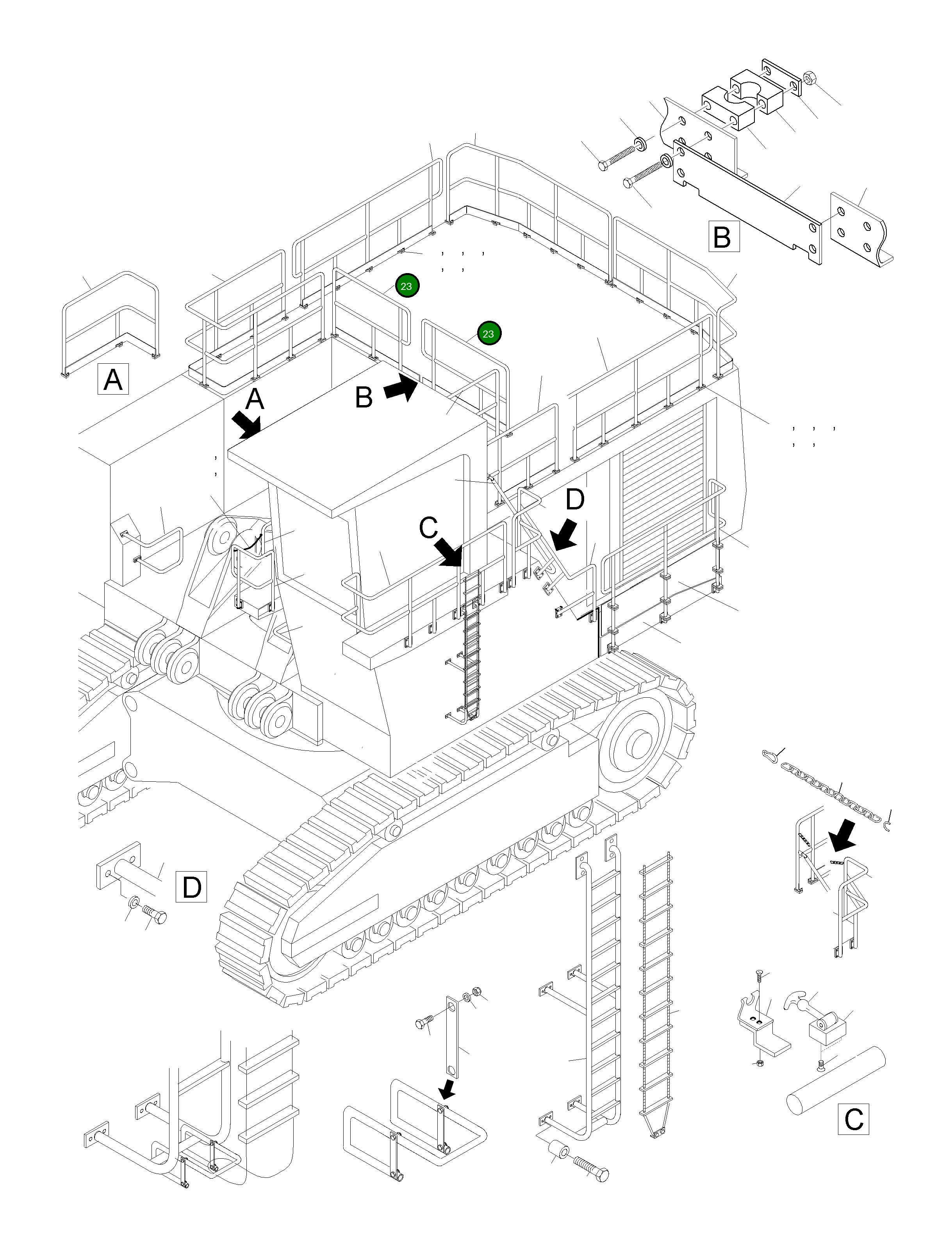 Рельс 922 840 40 Komatsu