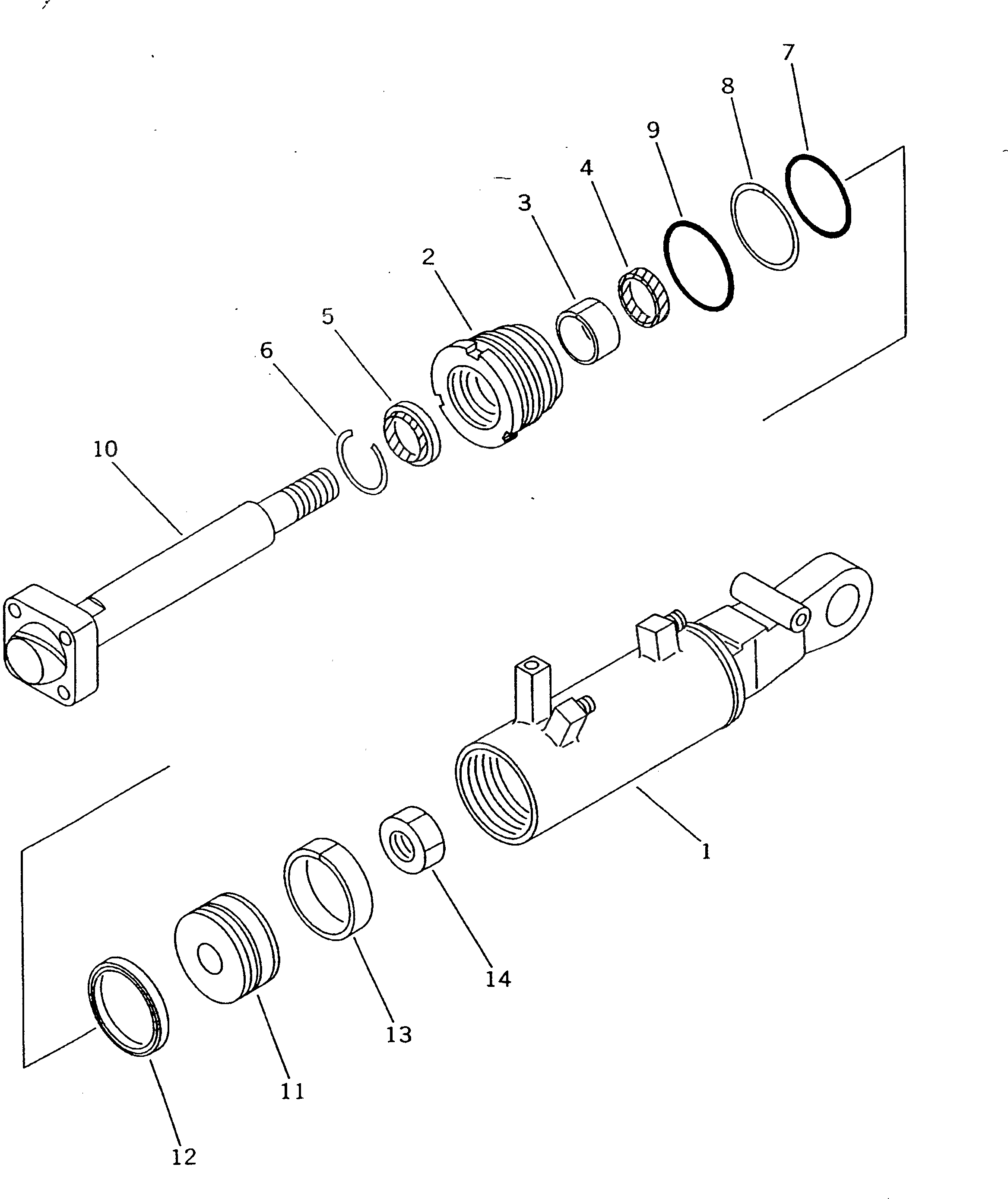 Цилиндр 101-63-52241 Komatsu