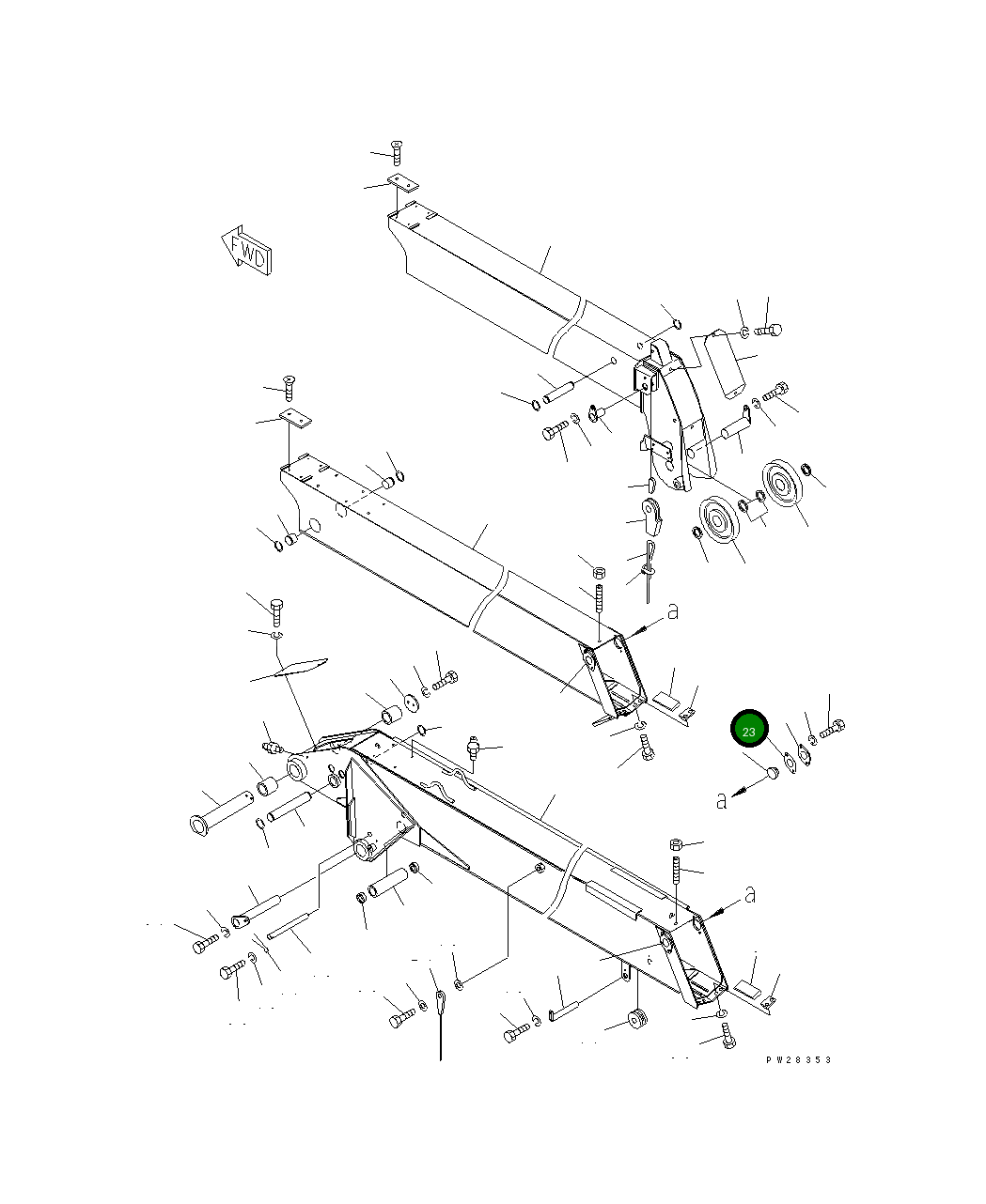 Регулировочная прокладка MH737-0225-000 Komatsu
