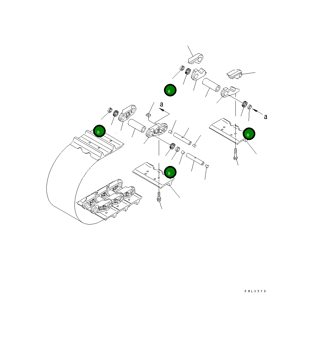 Проставка 195-32-61181 Komatsu