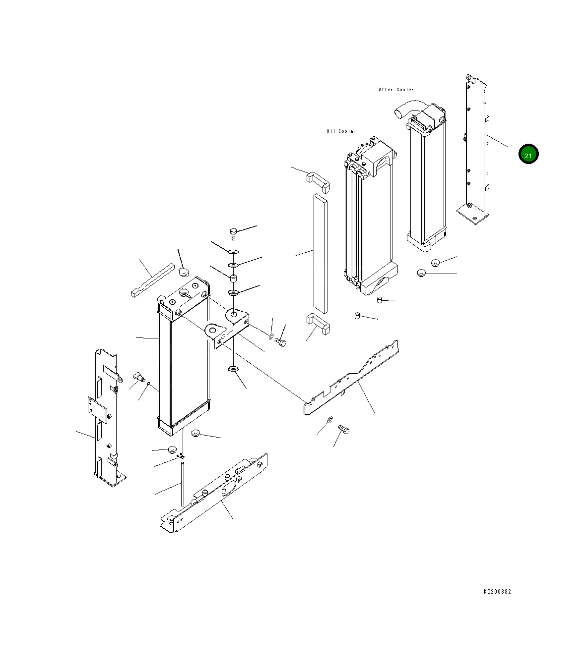 Рама 206-03-22211 Komatsu