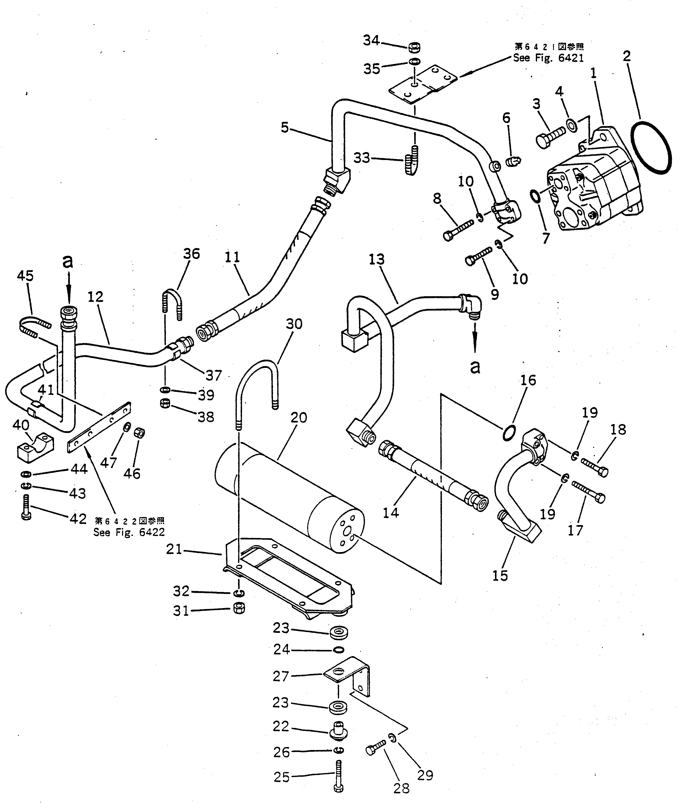 Шланг 07086-00603 Komatsu