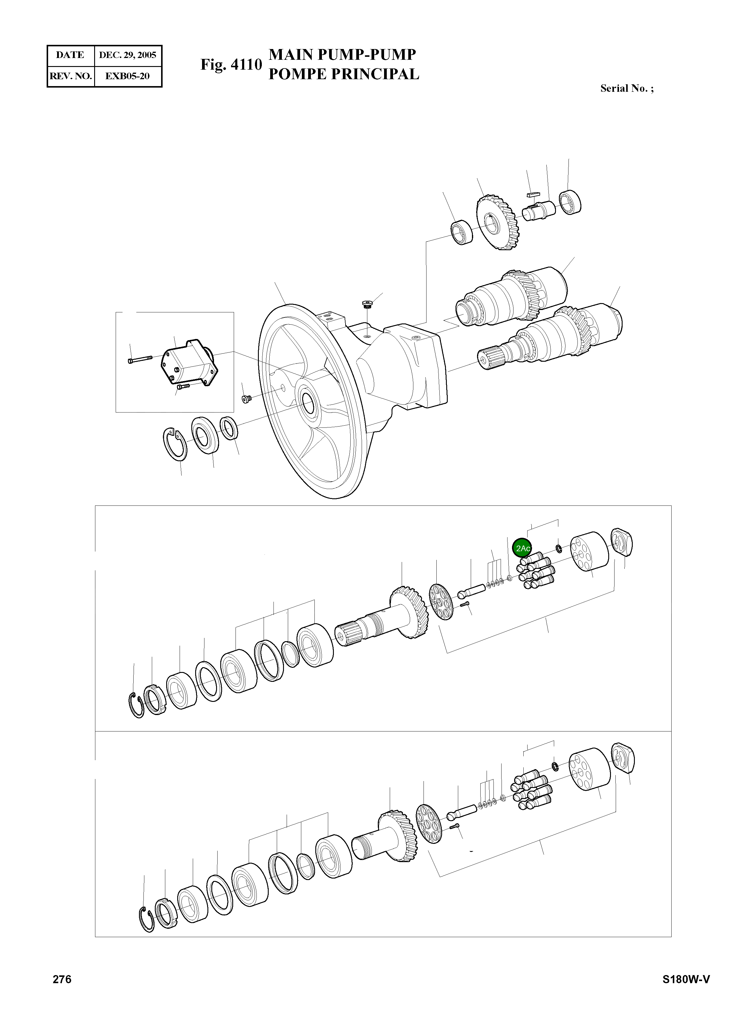 Поршень 02047266 Komatsu