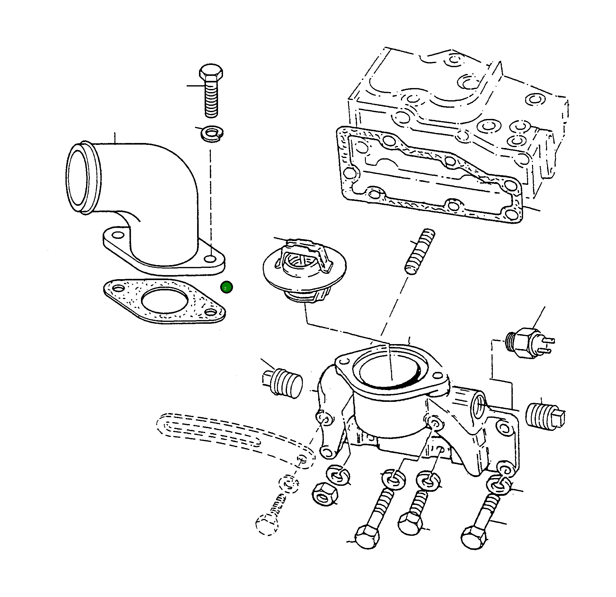 Прокладка 4910489M1 Komatsu