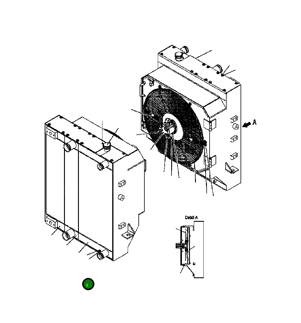 Радиатор AF0406.122.2000 Komatsu